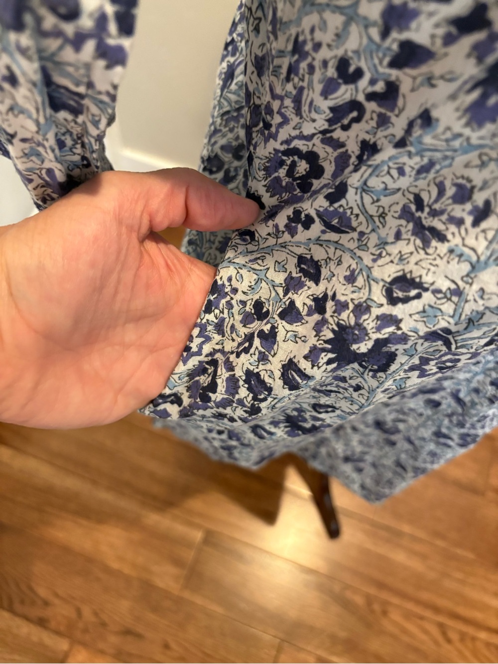 Beautiful Dolma Women’s Blue Floral Tunic/mini dress Size Medium - Picture 8 of 12